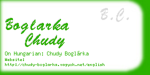 boglarka chudy business card
